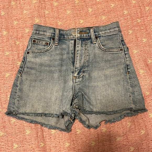 Mid denim shorts - Picture 1 of 3